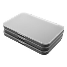 3Stk Magnetische Leere Lidschattenbox Mit Mattiertem Durchsichtigem Deckel