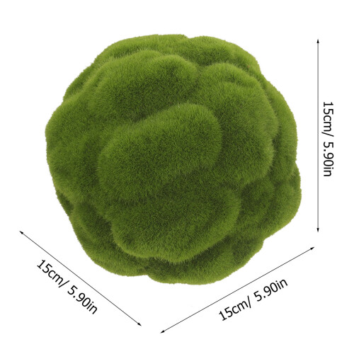 2 Stuks Imitatie Moss Bollen Decoratie Accessoire 1