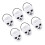 8Pcs Plastic Buckets White Halloween Witch Candy Holders 1