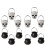8Pcs Plastic Buckets White Halloween Witch Candy Holders 2