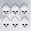 8Pcs Plastic Buckets White Halloween Witch Candy Holders 7