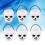8Pcs Plastic Buckets White Halloween Witch Candy Holders 10