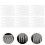 100 Stuks Plastic Haarclip Kam Accessoire Wit 5
