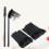 50Stk Einweg Wimperntusche Applikator Set Schwarz 8