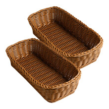4 Imitat Rattan Aufbewahrungskörbe Für Besteck Und Gewürze