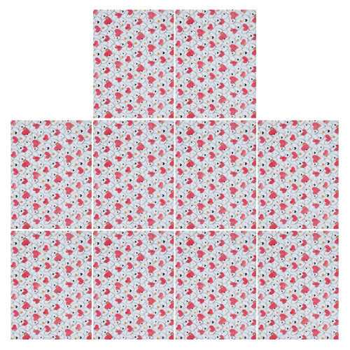 10 Bögen Geschenkpapier Mit Festlichem Für Valentinstag 2