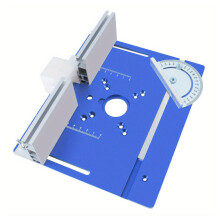 Table de routeur, plaque d'insertion en-Bleu trois pièces
