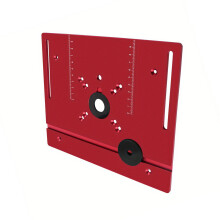 Plaque d'insertion de Table de routeur en-Placage rouge
