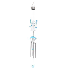 Solar Engel Windspiel Aus Robustem Eisen Und Blauem Kunststoff