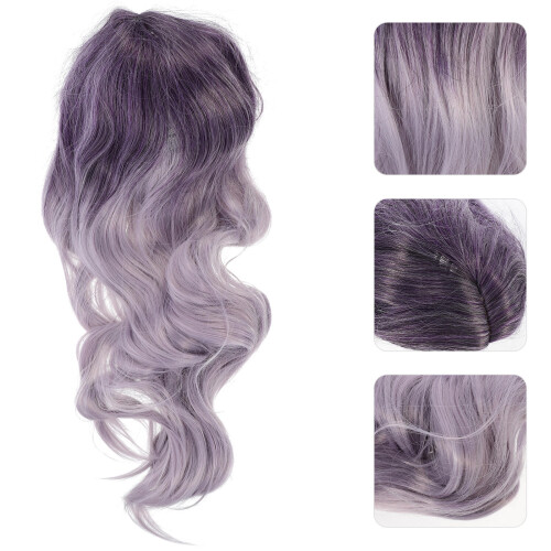 Middle-Parting Haarperücke Aus Hitzebeständigem Fasermaterial Mit 2