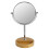 Desktop Make-Up-Spiegel Bambus Doppelseitig 1