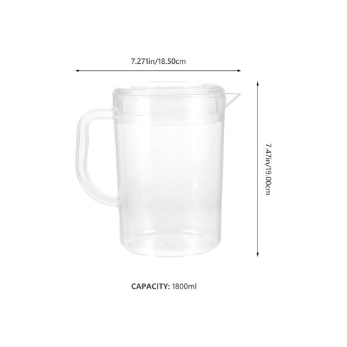 Transparenter Trinkwasserkrug Mit 1