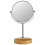 Desktop Make-Up-Spiegel Bambus Doppelseitig 2
