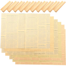20Stk Klassisches Geschenkpapier Vintage Englische Zeitung