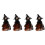 4Stk Halloween Hexenpuppe Baumspitze Cartoon 6