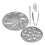 1 Set Escargot Teller Austernteller Meeresfrüchte Schale 5