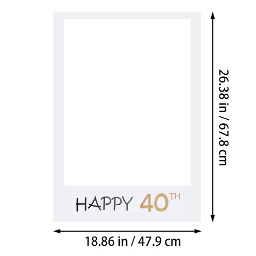 Happy 40. Diy Papierrahmen Accessoires 1