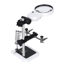 Helpende handen Vergrootglas Soldeerstation LED Verlicht 3,5X