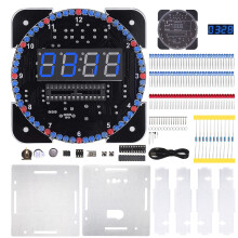 DIY digitale klok-soldeerset met temperatuurweergave en-Blauw