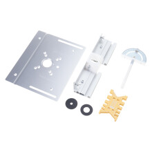 Plaque de routeur en aluminium,- Tenon de ceinture argenté ga