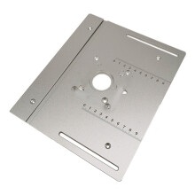Plaque d'insertion de Table de routeur- panneau argenté argent 1