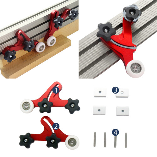 Roulement à rouleaux d'alimentation Loc Board Table scie 1