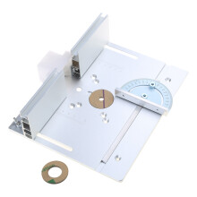 Plaque d'insertion de Table de routeur en- Argent avec couvercle