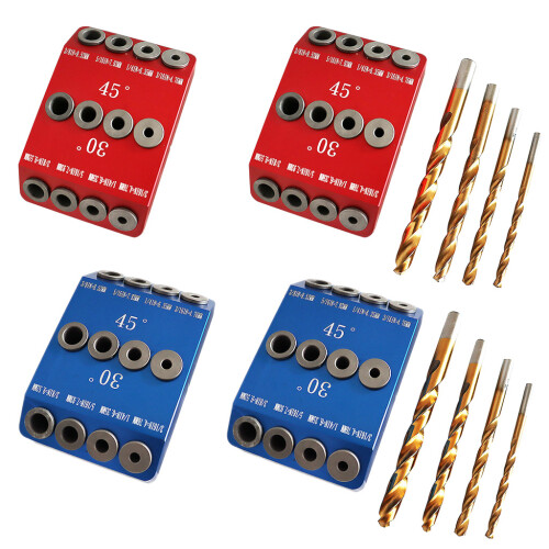 Multi-angle Woodworking Drilling Positioning Locator Used by Carpenters Red Single 1