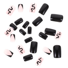 4 Sets Künstliche Nägel Für , Französische Nagelkunst