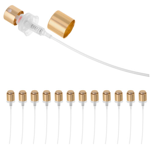 80Pcs Easy Install Golden Plastic Spray Bottle Nozzle Replacement