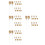 80Pcs Easy Install Golden Plastic Spray Bottle Nozzle Replacement 4