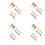 80Pcs Easy Install Golden Plastic Spray Bottle Nozzle Replacement 9