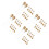 80Pcs Easy Install Golden Plastic Spray Bottle Nozzle Replacement 8