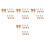 80Pcs Easy Install Golden Plastic Spray Bottle Nozzle Replacement 5