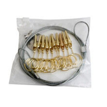 Steel Seil Kabel Foto Clips Bild Halter Klemme Wanddekoration Golden