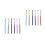12Pcs Lightweight Eyelash Applicator Wands for Eyebrow and Lash Makeup 4
