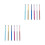 12Pcs Lightweight Eyelash Applicator Wands for Eyebrow and Lash Makeup 6