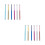 12Pcs Lightweight Eyelash Applicator Wands for Eyebrow and Lash Makeup 7