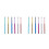12Pcs Lightweight Eyelash Applicator Wands for Eyebrow and Lash Makeup 9