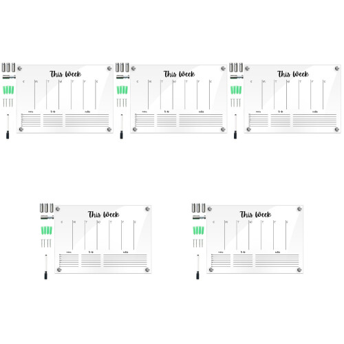 5 Sets Transparente Whiteboard Mit Handgeschriebener Nachrichtentafel 2