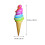 4St Inflatable Eiswaffel Schwimmring Wasser Spielzeug 7