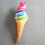 4St Inflatable Eiswaffel Schwimmring Wasser Spielzeug 6