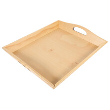 Food Tablett Dessert Aufbewahrungsplatte Snack Holz