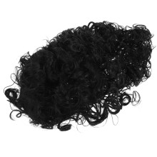 Black Lockige Afroperücke Für Synthetikhaar Groß