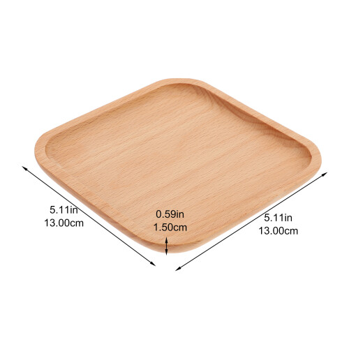 Holz Dessertteller Essensserviertablett Für Zu Hause 1