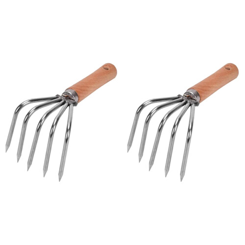2Stück Robuste Strandharke Für Austern Und 1