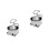 2Pcs Silver Stainless Steel Shaving Set with Stable Stand for Men 4
