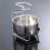 2Pcs Silver Stainless Steel Shaving Set with Stable Stand for Men 11