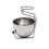 2Pcs Silver Stainless Steel Shaving Set with Stable Stand for Men 3