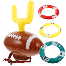 1 Set Aufblasbarer Football Ringwurf Mit Tor Für